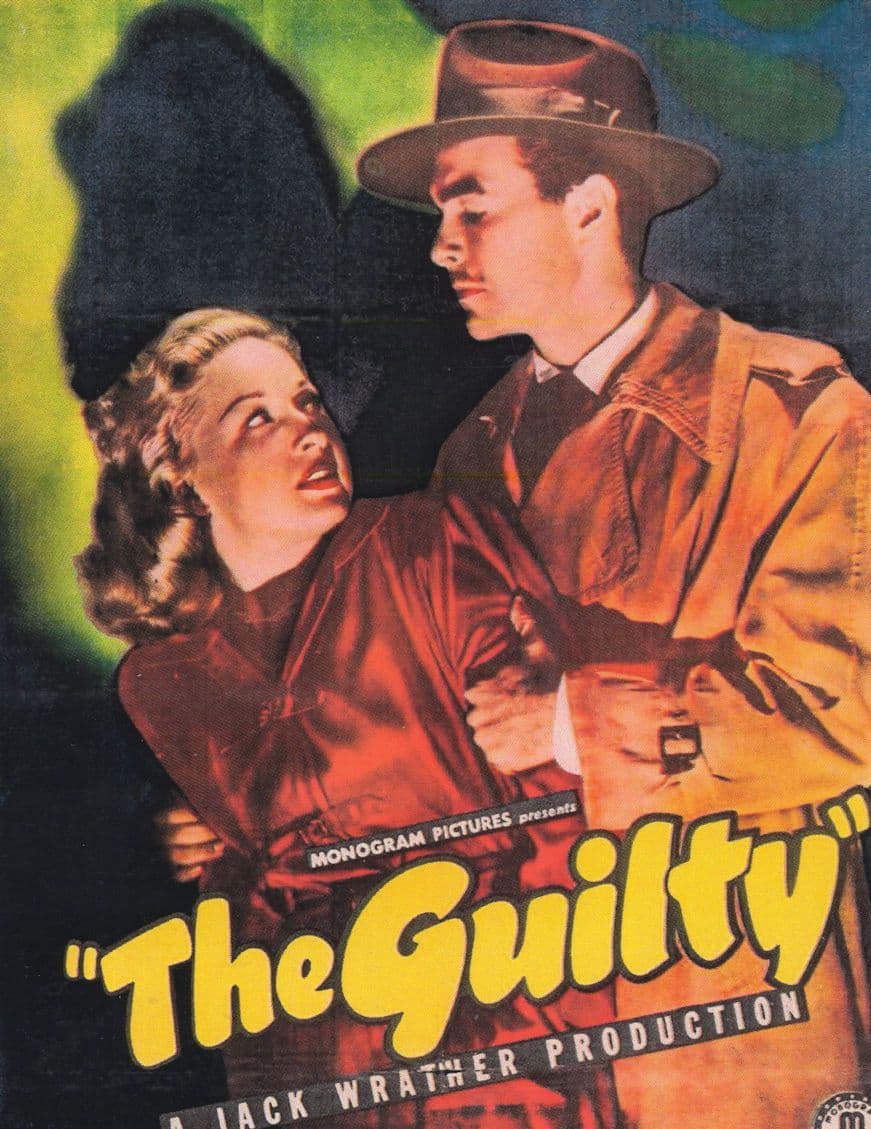 The Guilty Jack Wrather Film Noir Film Postcard