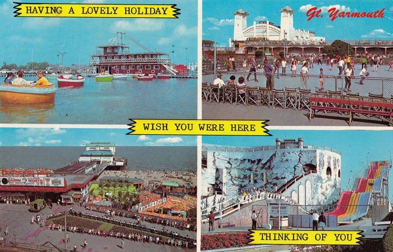 The Harry Worth 1970s TV Show at Great Yarmouth Pier Norfolk Postcard