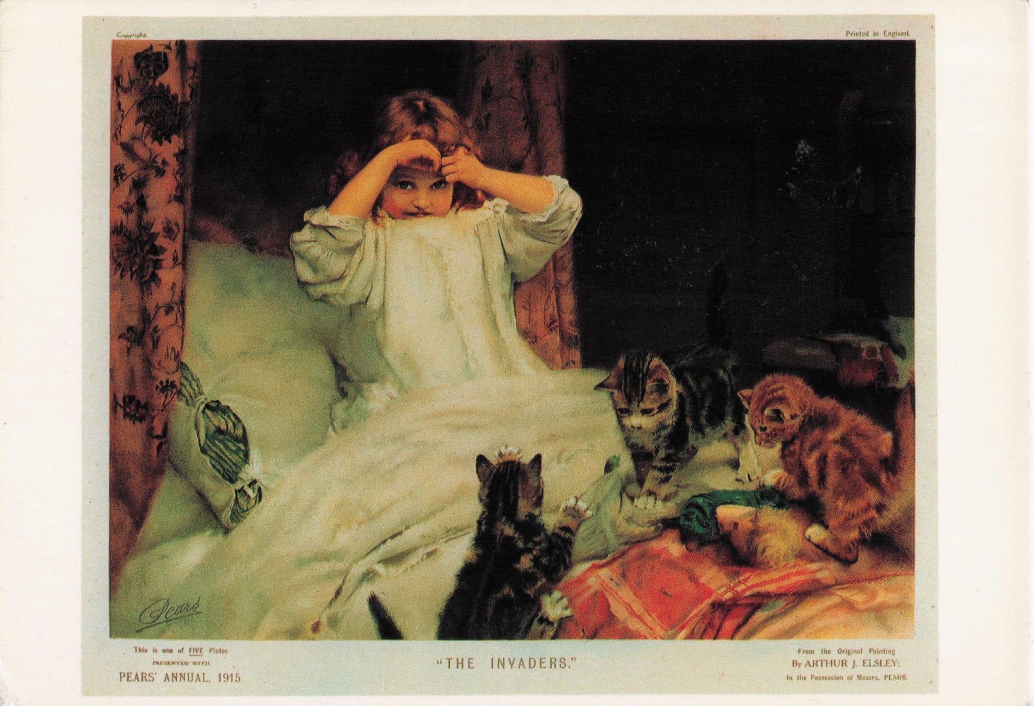 The Invaders Cornwall WW1 Soho Pears Soap Advertising London Postcard
