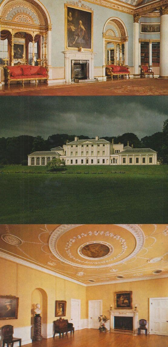 The Iveagh Bequest Kenwood Library Entrance Hall Lawn 3x Postcard