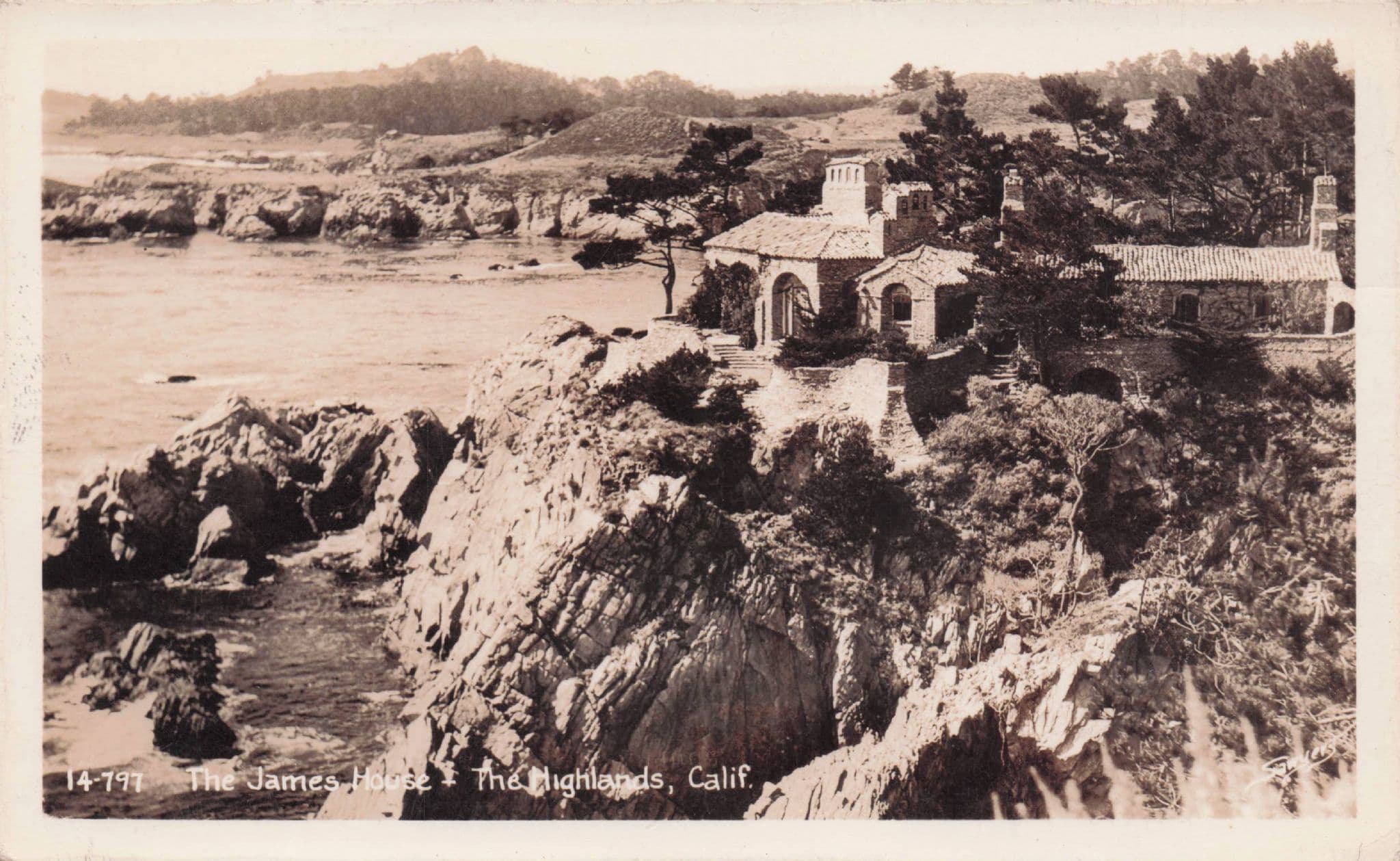 The James House Highlands California USA Old RPC Postcard