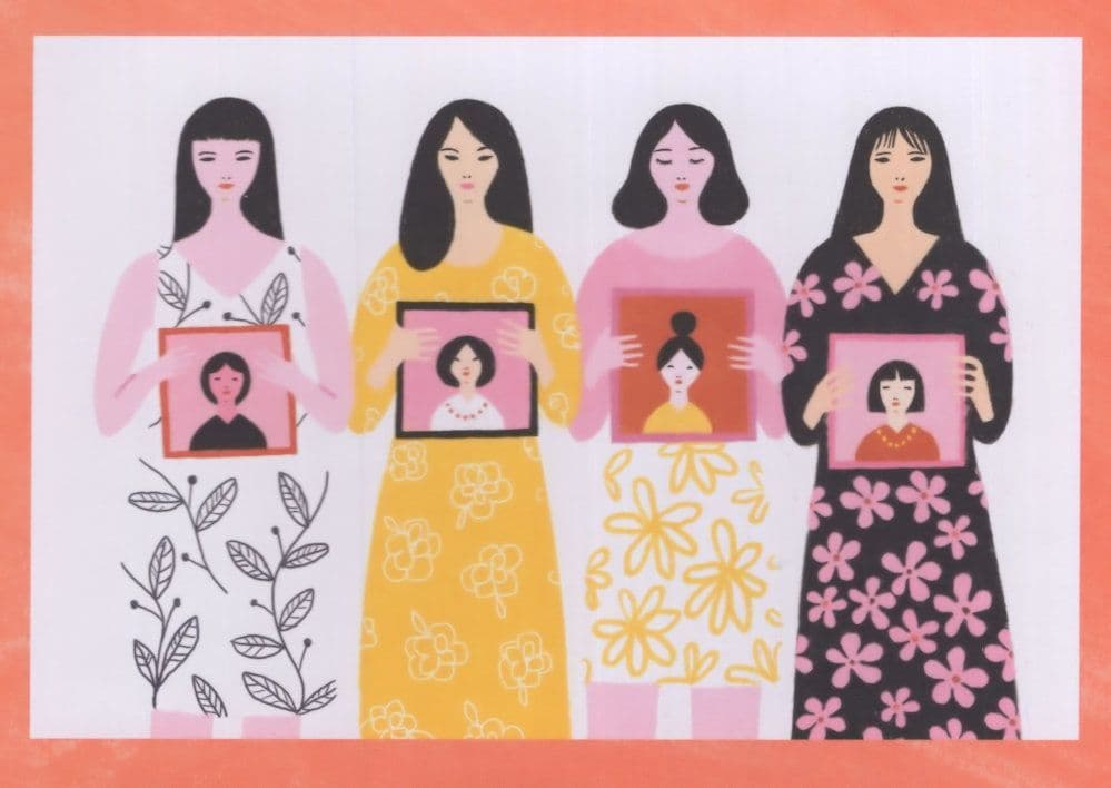 The Joy Luck Club Movie Amy Tan Book Chinese Feminism Painting Postcard