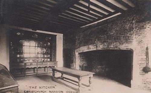 The Kitchen Ipswich Christchurch Manor Old Suffolk Real Photo Postcard