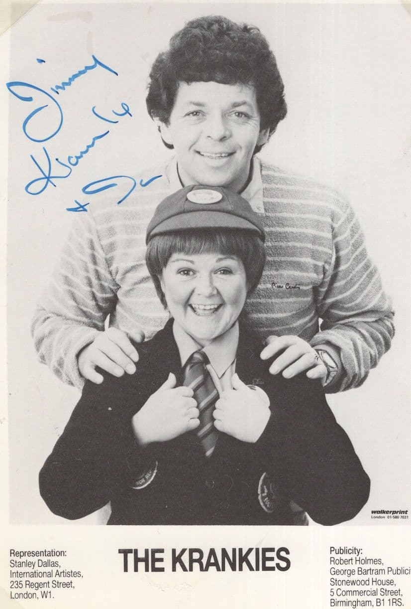 The Krankies Vintage Management Hand Signed Photo