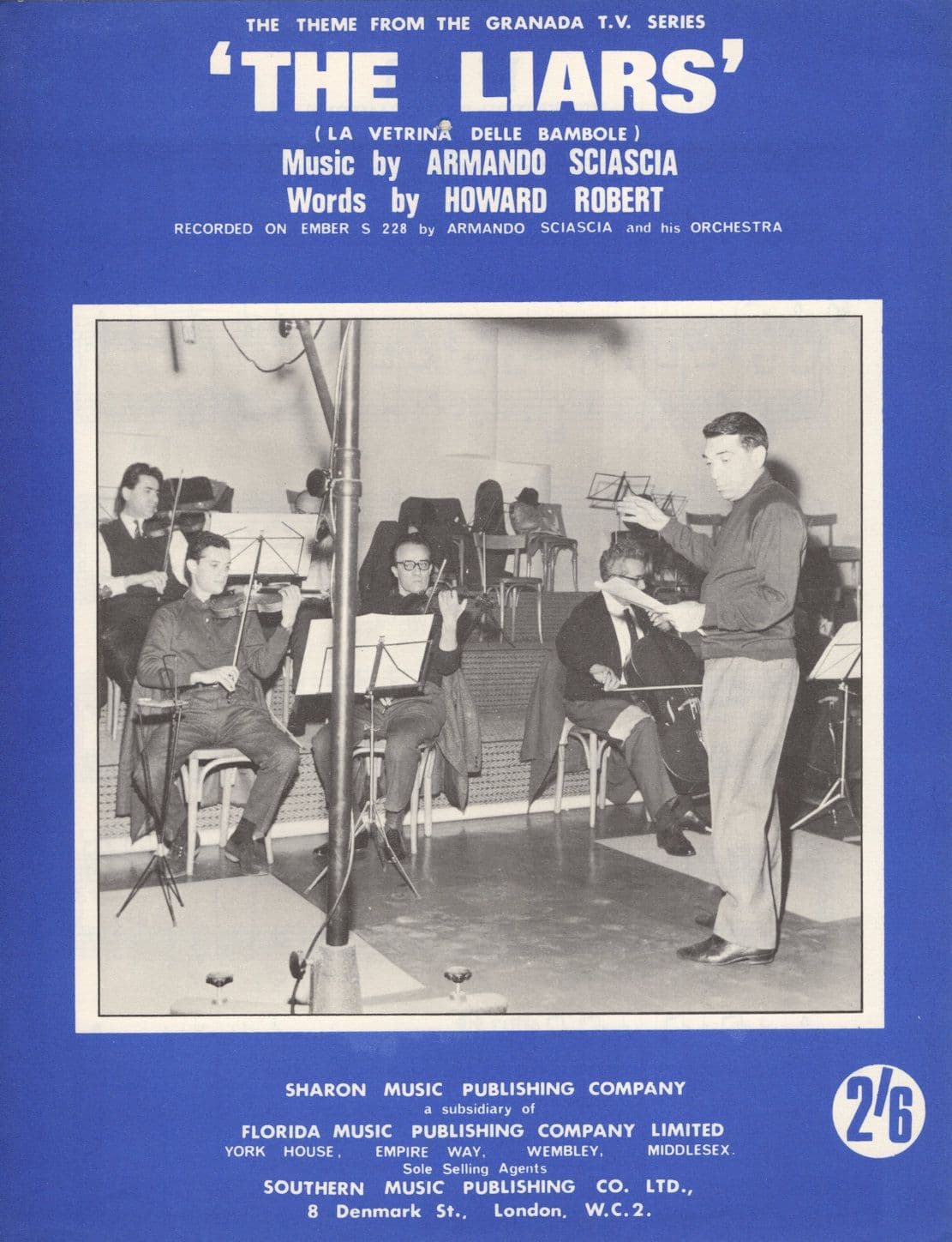 The Liars Theme From The ITV Television Show MINTSheet Music