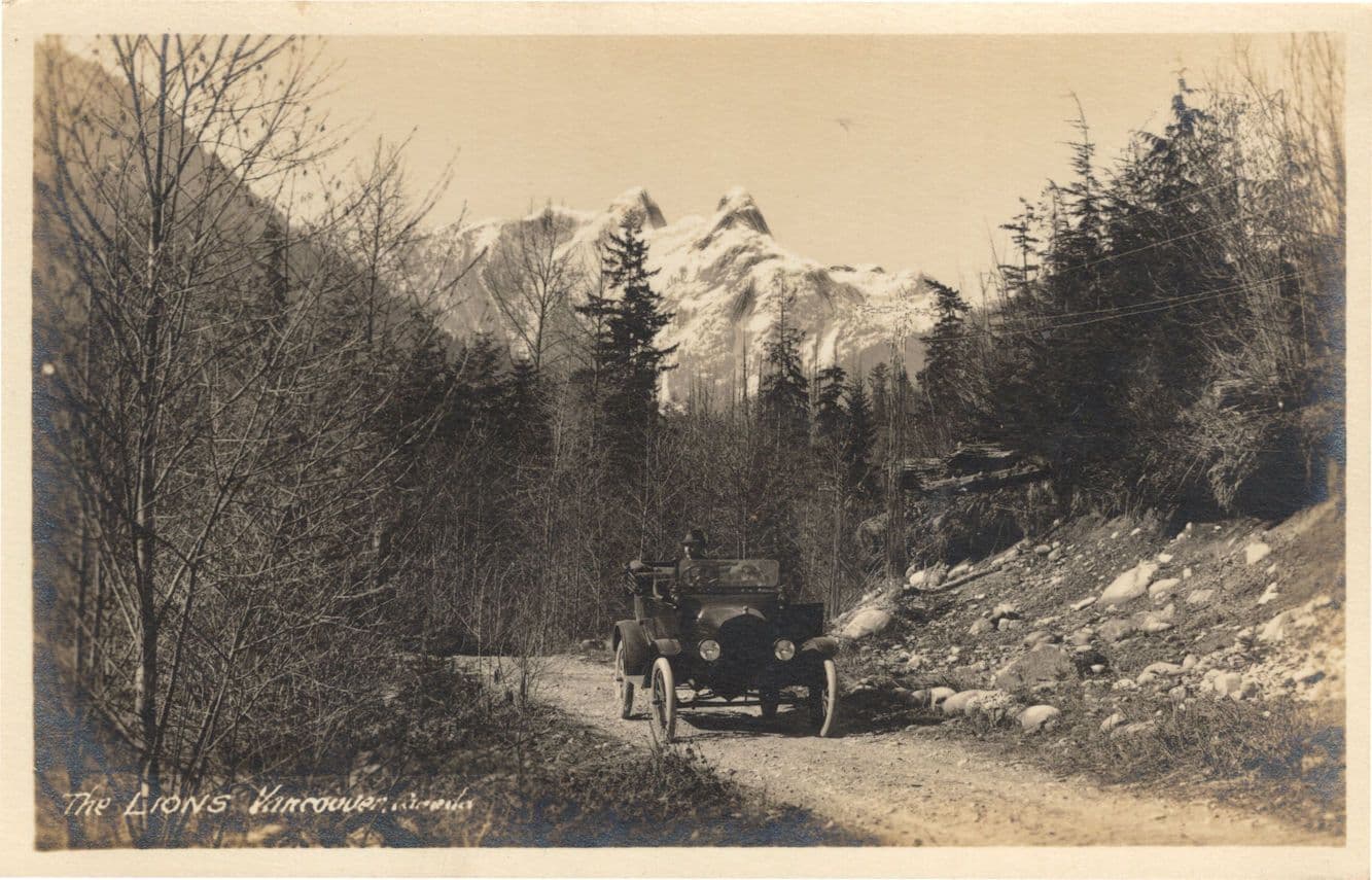 The Lions Vancouver Classic Old Car Trip Canada Old Postcard