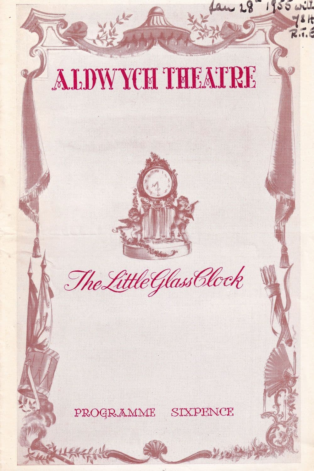 The Little Glass Clock Hugh Mills Ben Hur Rare Theatre Programme