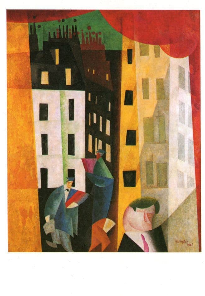 The Man from Potin Lyonel Feininger Painting Postcard