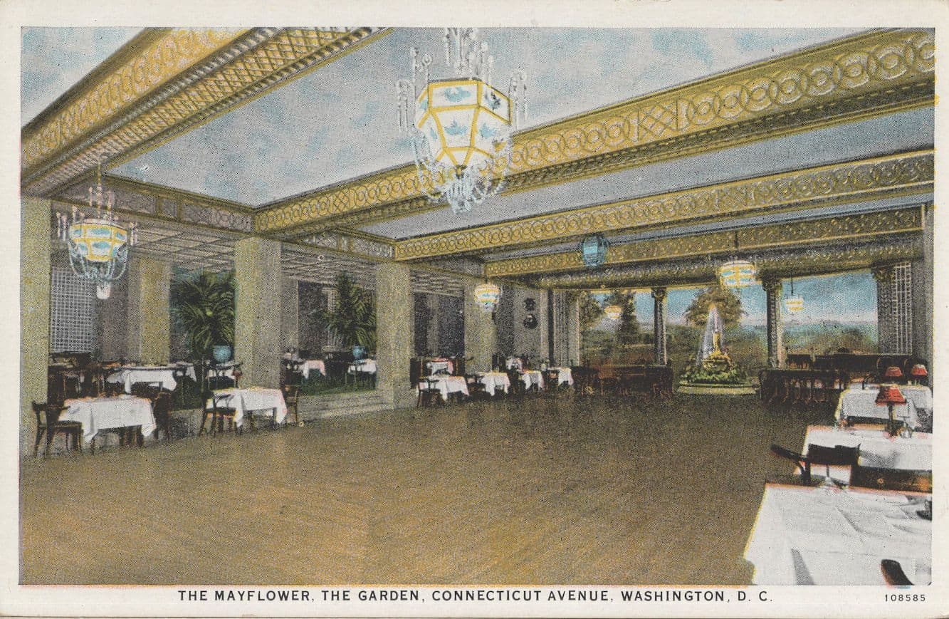 The Mayflower Garden Connecticut USA Rare Old Postcard