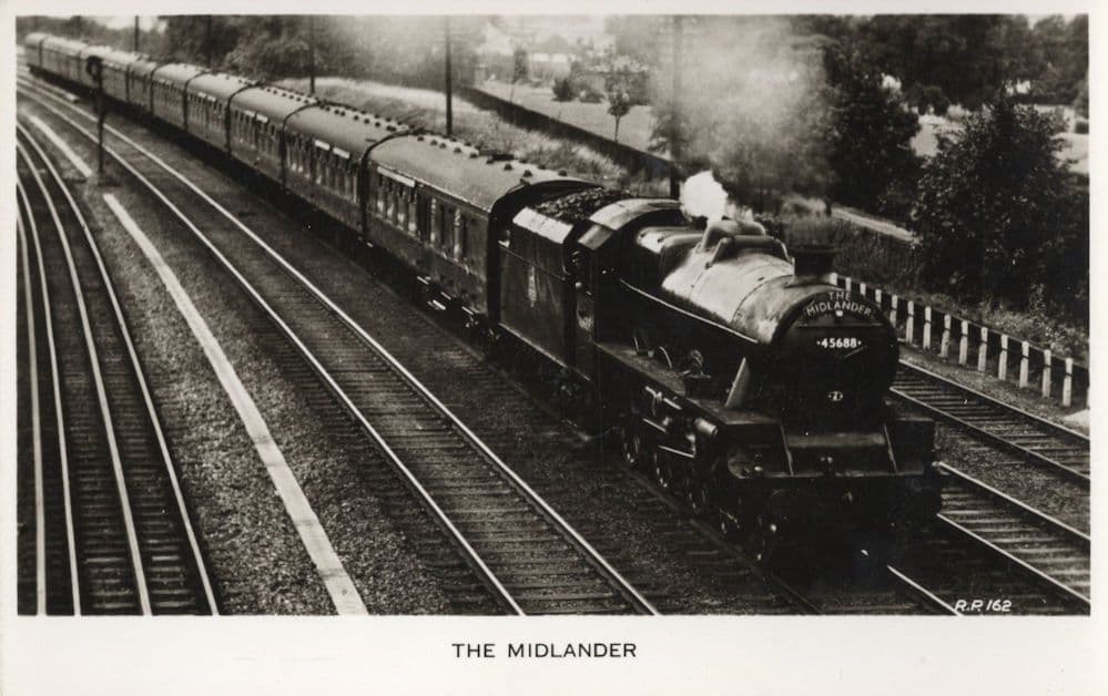 The Midlander Valentines Old Real Photo Postcard