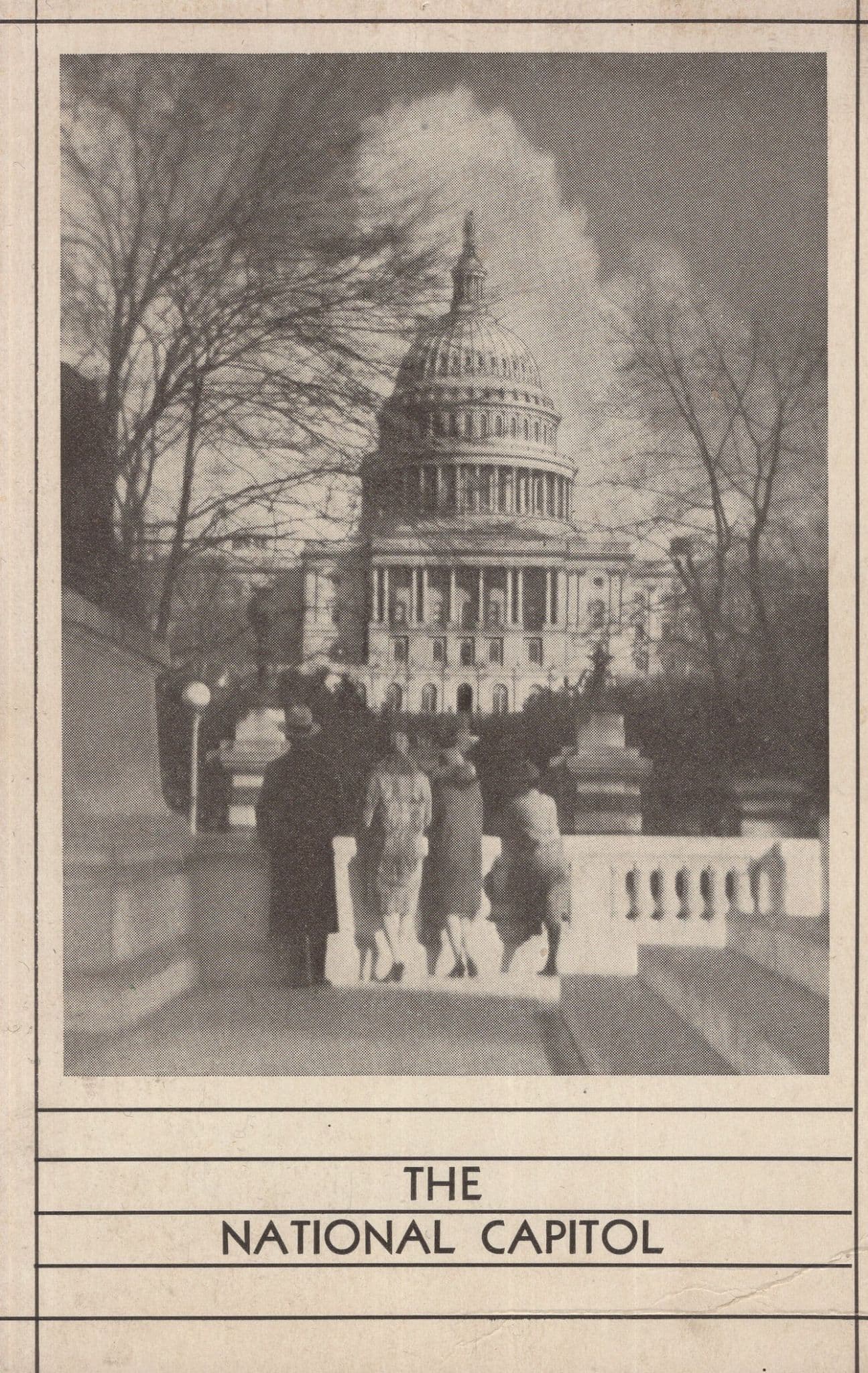 The National Capitol Baltimore & Ohio Train Line USA Old Postcard