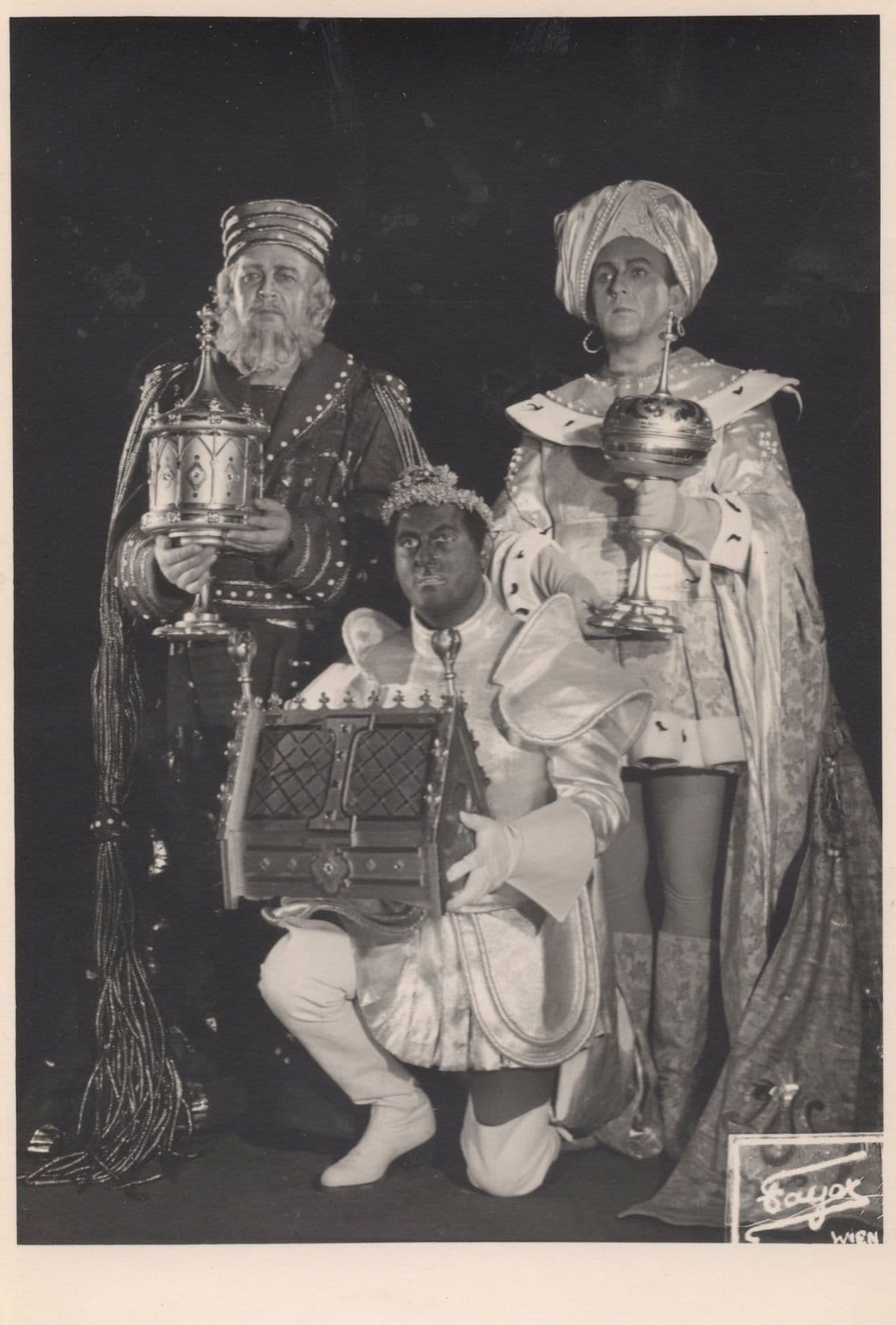 The Nativity Antique Austria Theatre Play Racial Harmony Old Postcard