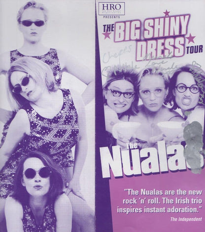 The Nualas Irisih Rock Big Shiny Dress Tour Hand Signed Theatre Concert Flyer