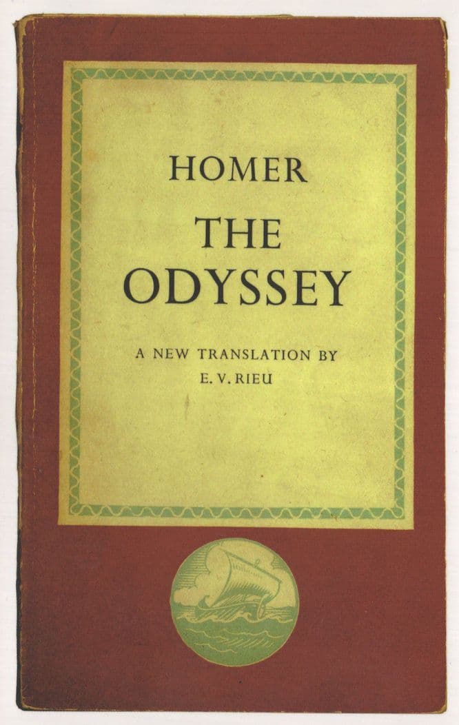 The Odyssey Homer 1946 Book Postcard