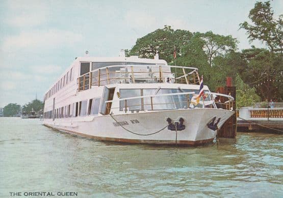The Oriental Queen Bankok Oriental Hotel Cruise Tourist Boat to Ayudhya Postcard