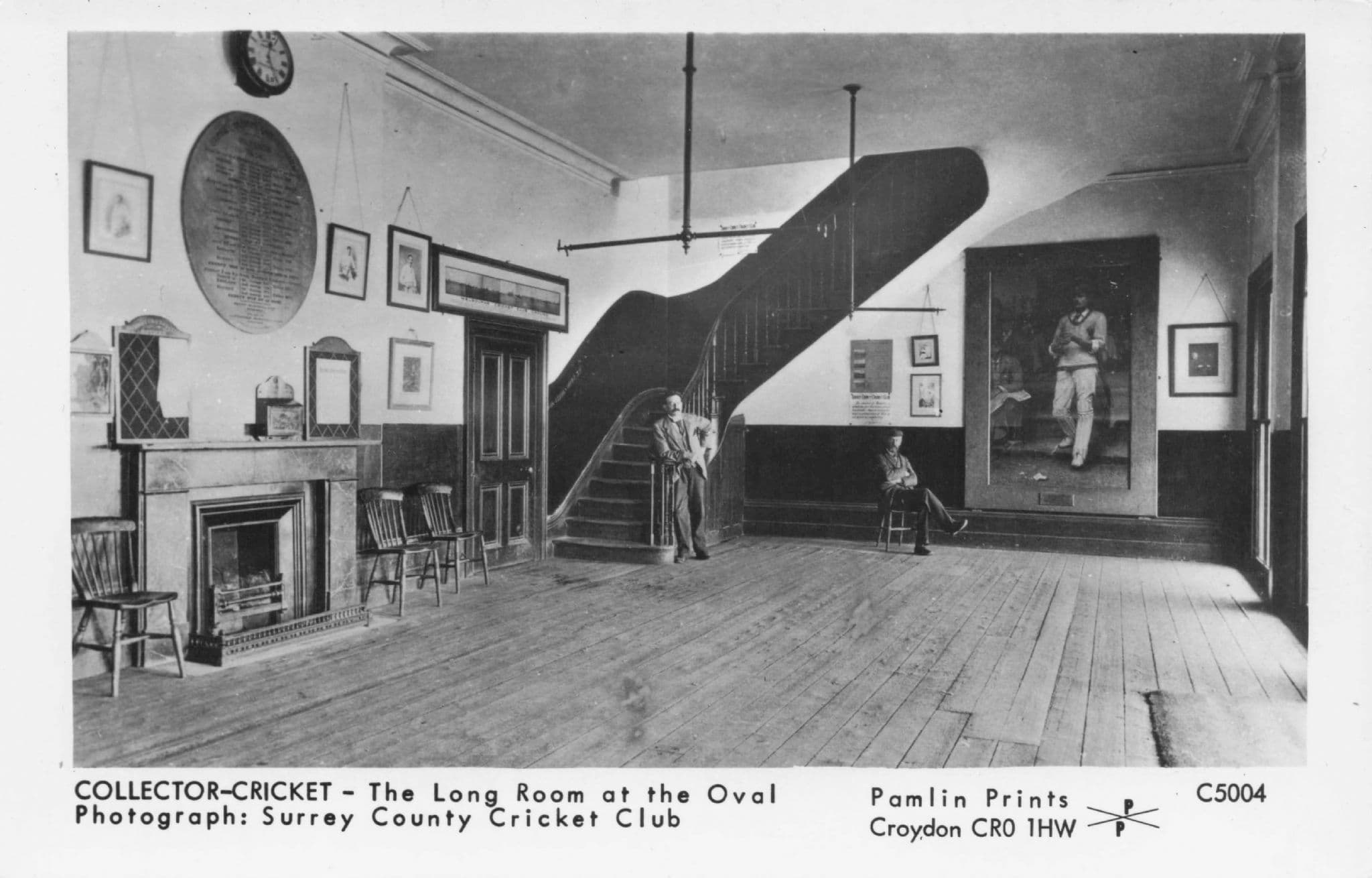 The Oval Cricket Club Long Room Surrey Ltd Photo Postcard