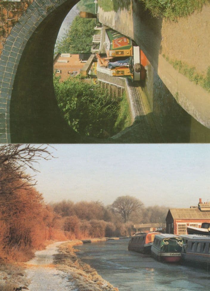 The Oxford Canal at Jericho River Waterways 2x Postcard s
