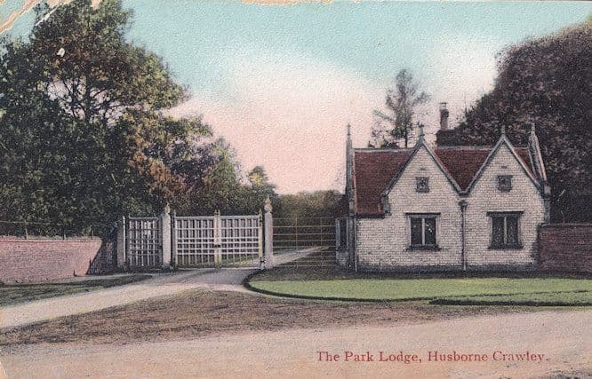 The Park Lodge Husborne Crawley Sussex Old Postcard