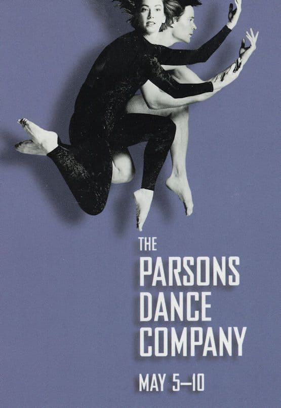 The Parsons Dance Company USA Tour Rare Advertising Postcard
