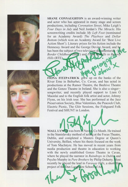 The Pitch Cavan Irish Football Club MULTI 4x Cast Hand Signed Theatre Programme