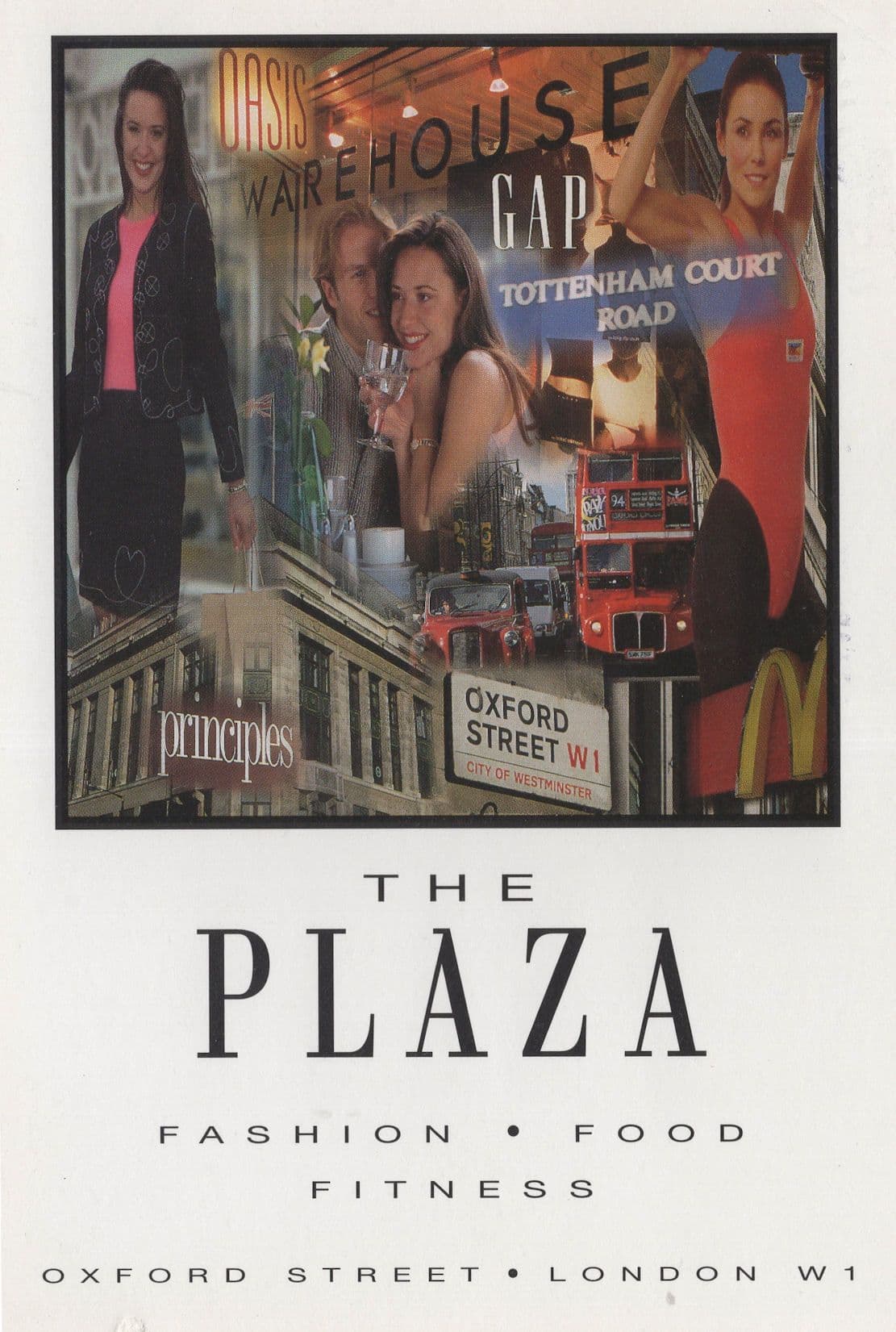 The Plaza Oxford Street London Principles Gap Shop Advertising Postcard