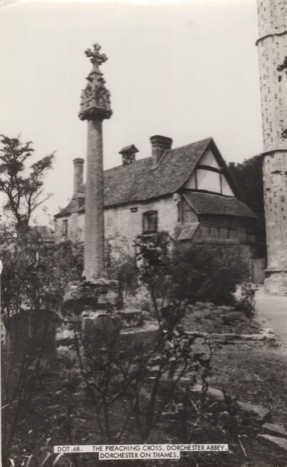 The Preaching Cross Dorchester Abbey On Thames Dorset Postcard