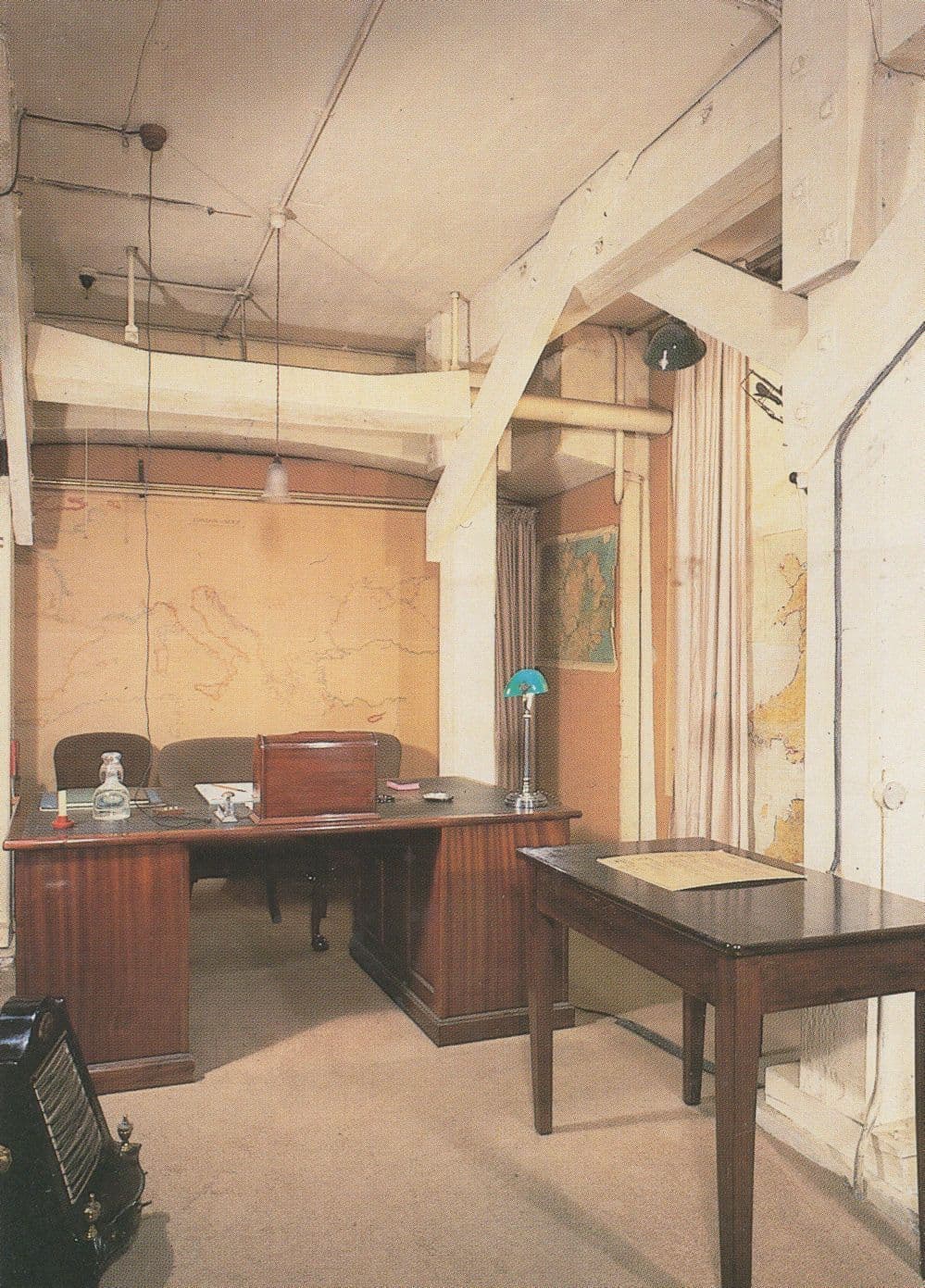 The Prime Minsters Room WW2 Museum Military Postcard