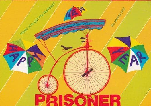 The Prisoner Riot Police Satire TV Show Postcard