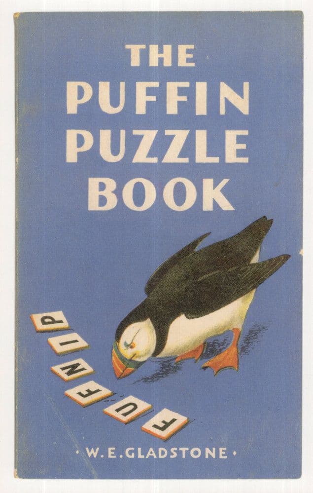 The Puffin Puzzle Book 1944 WE Gladstone Book Postcard