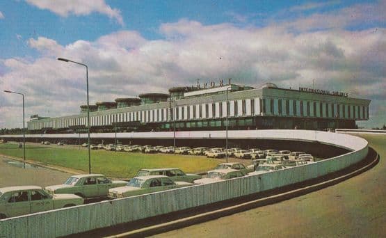 The Pulkovo Russian Airport 1973  Leningrad 1970s Postcard