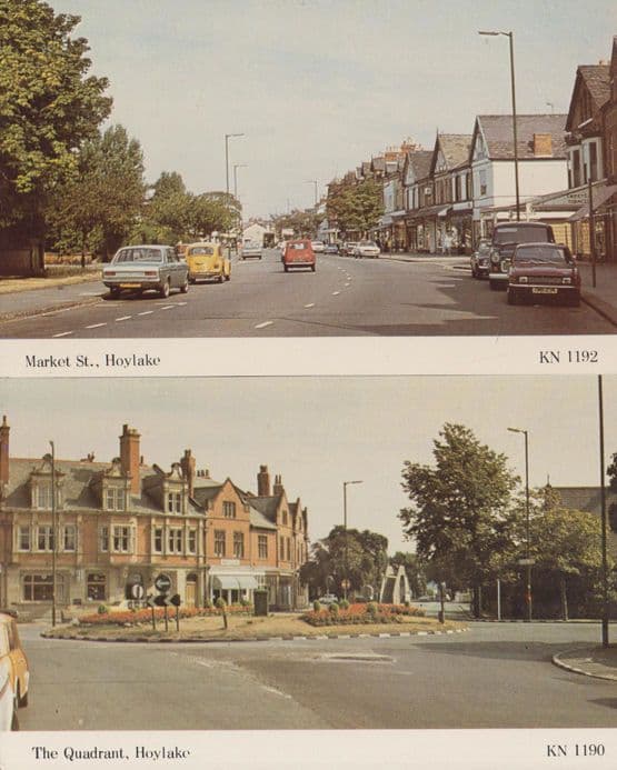 The Quadrant Market Street Hoylake Tobacco Shop 2x 1970s Cheshire Postcard s
