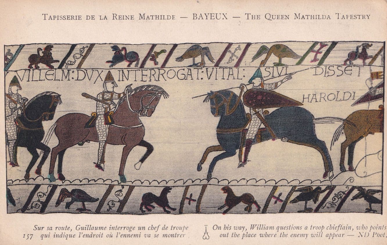 The Queen Mathilda Tapestry William Questions A Chieftain Postcard