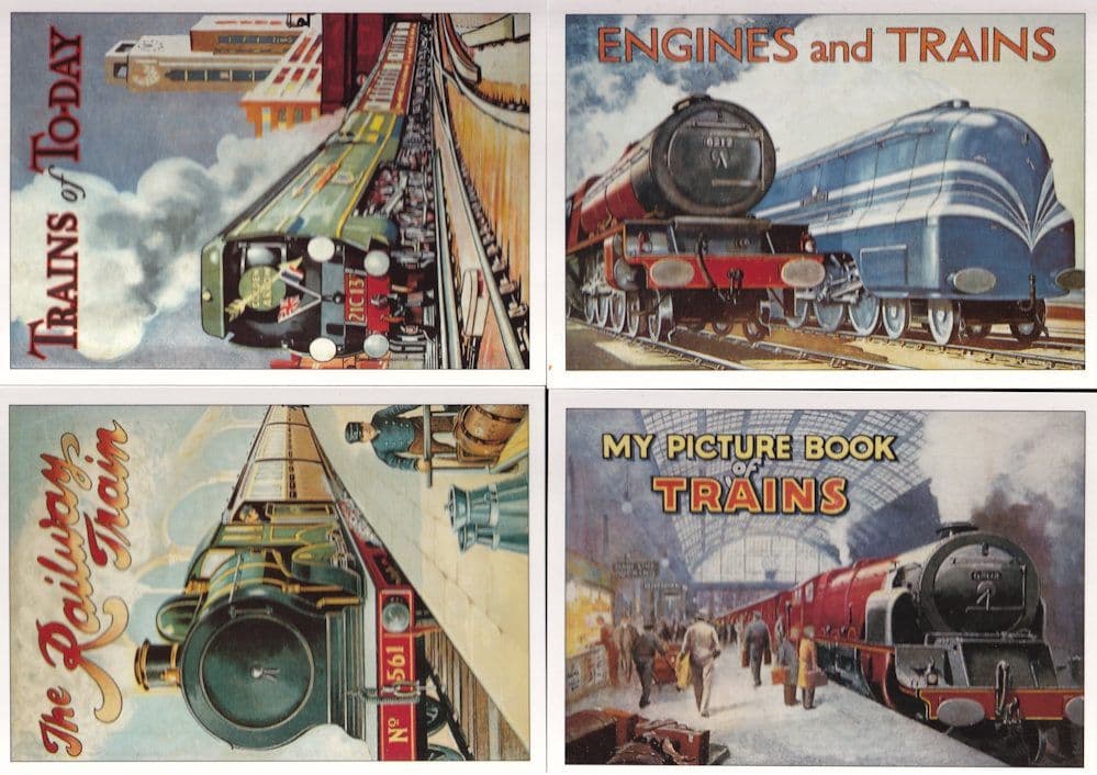 The Railway Engines & Trains Of Today Book 4x Advertising Postcard s