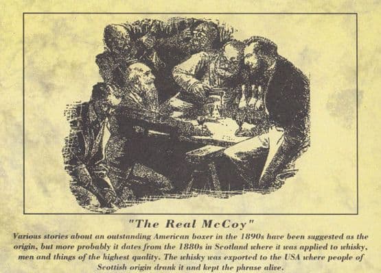 The Real McCoy Whisky Alcoholic Drink Greatest Boxer Fighters Postcard