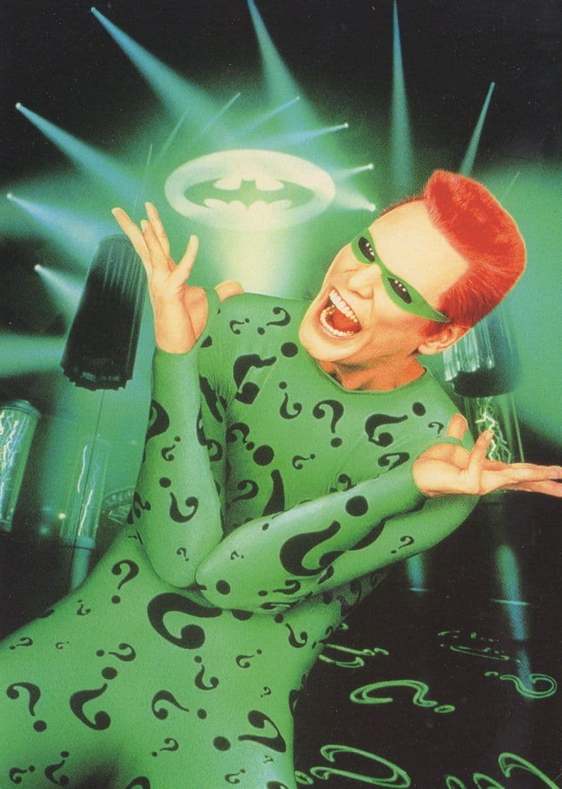 The Riddler Batman Forever Film Movie Rare Comic Book Postcard