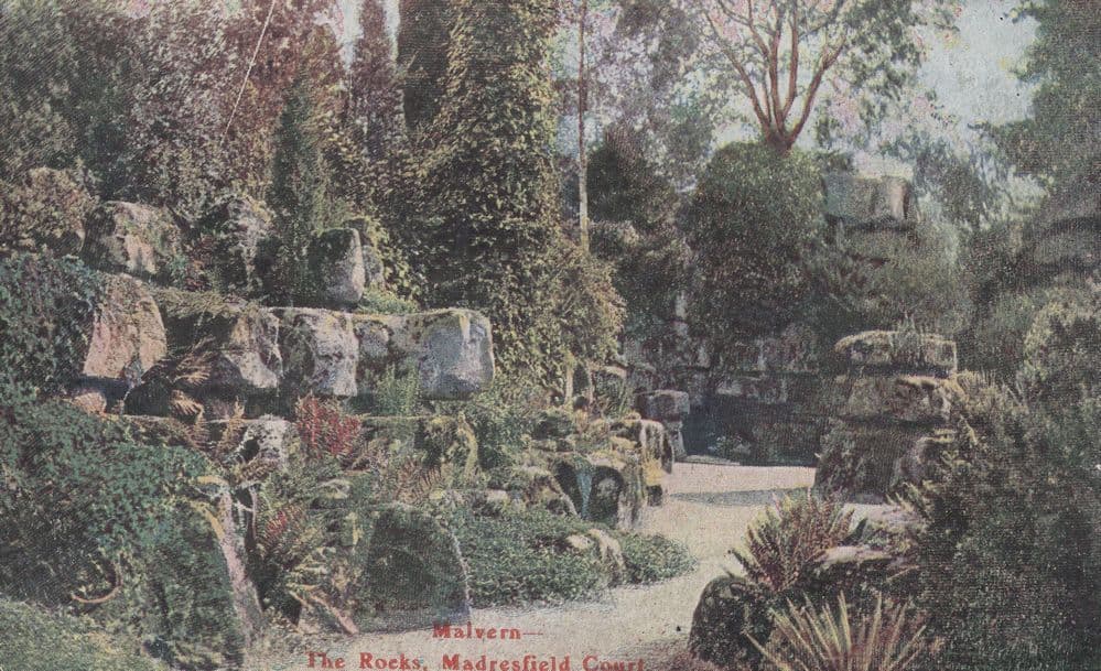 The Rocks Madresfield Court Malvern Worcs Old Postcard