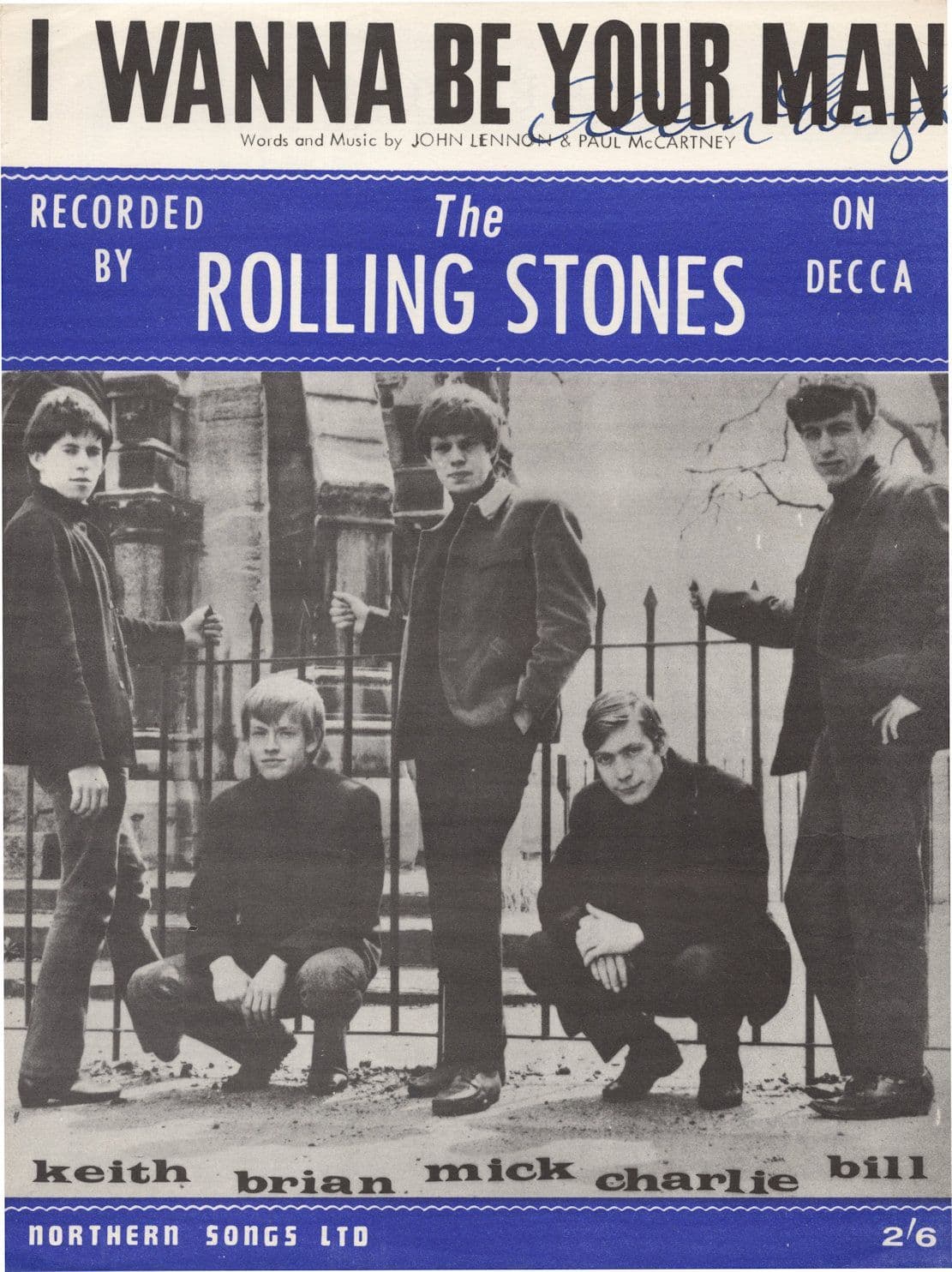 The Rolling Stones I Wanna Be Your Man Sheet Music