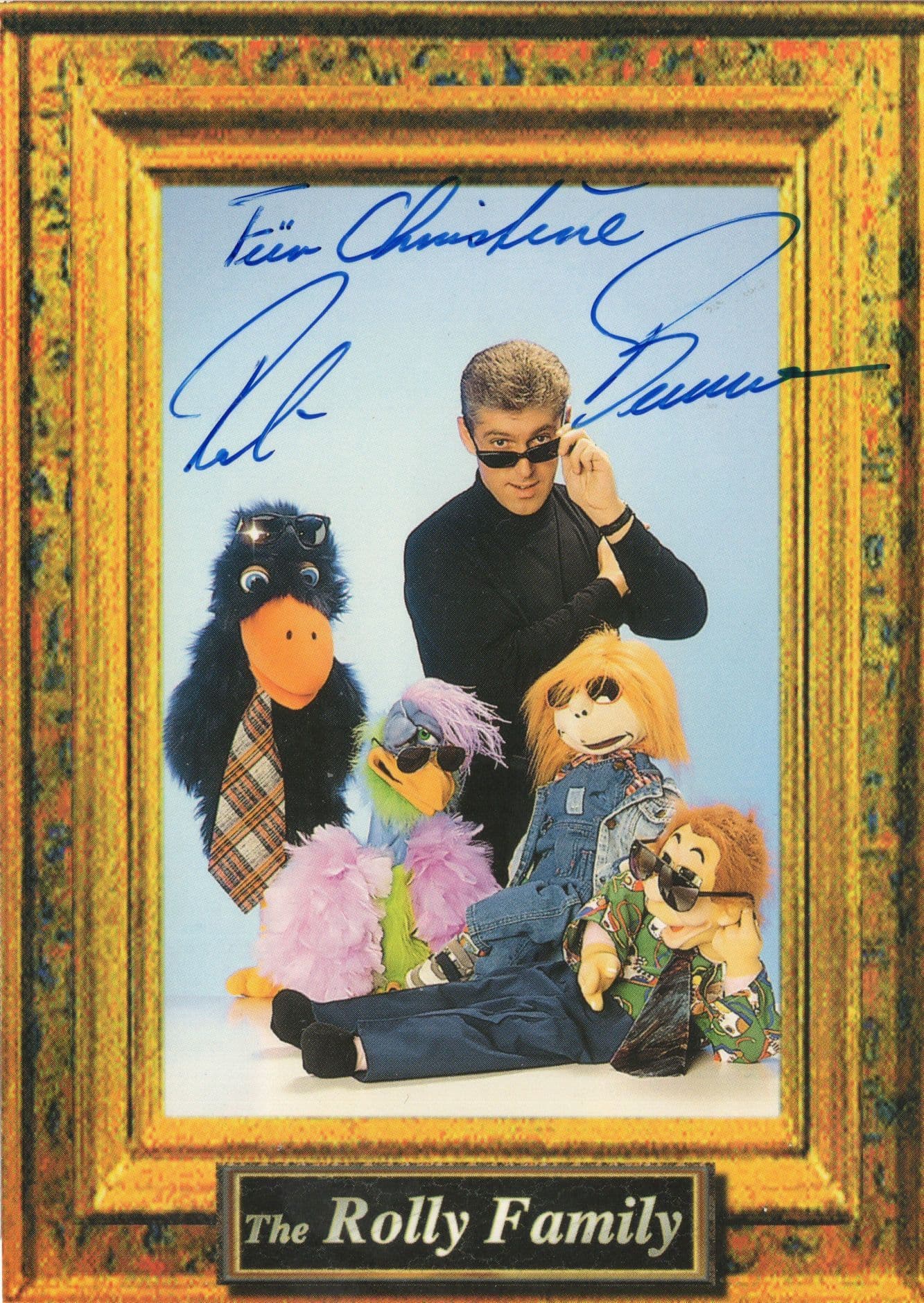 The Rolly Family German Toy Puppet Signers Hand Signed Photo