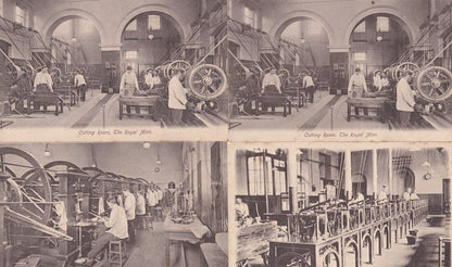 The Royal Mint London Museum Interior 8x Old Postcard s