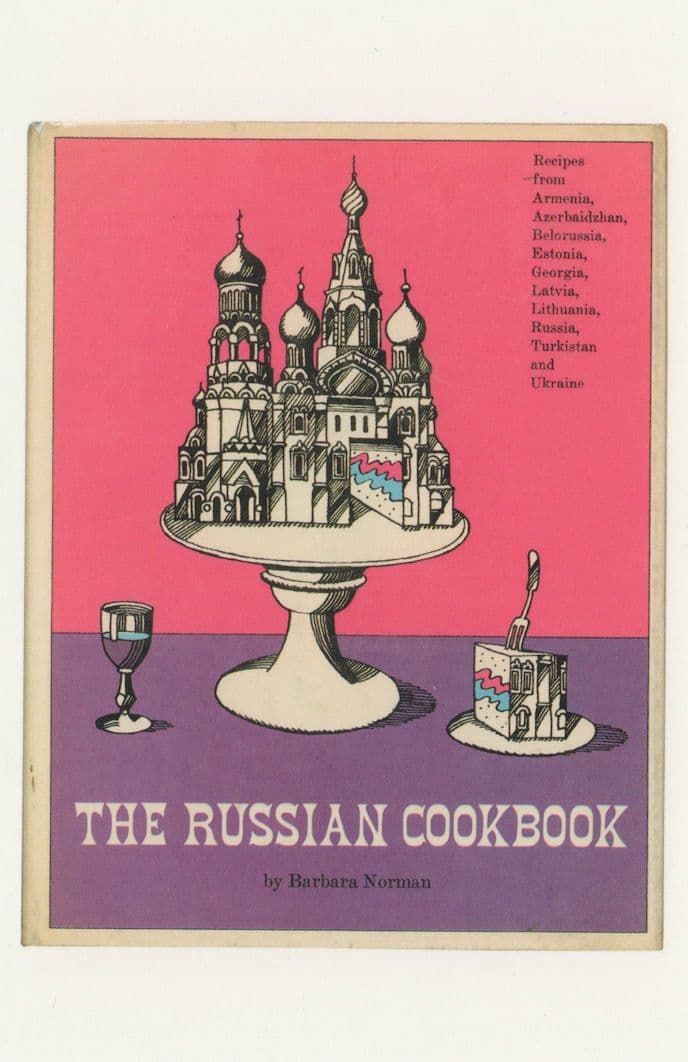 The Russian Cookbook Barbara Norman 1967 Soviet Recipe Book Postcard