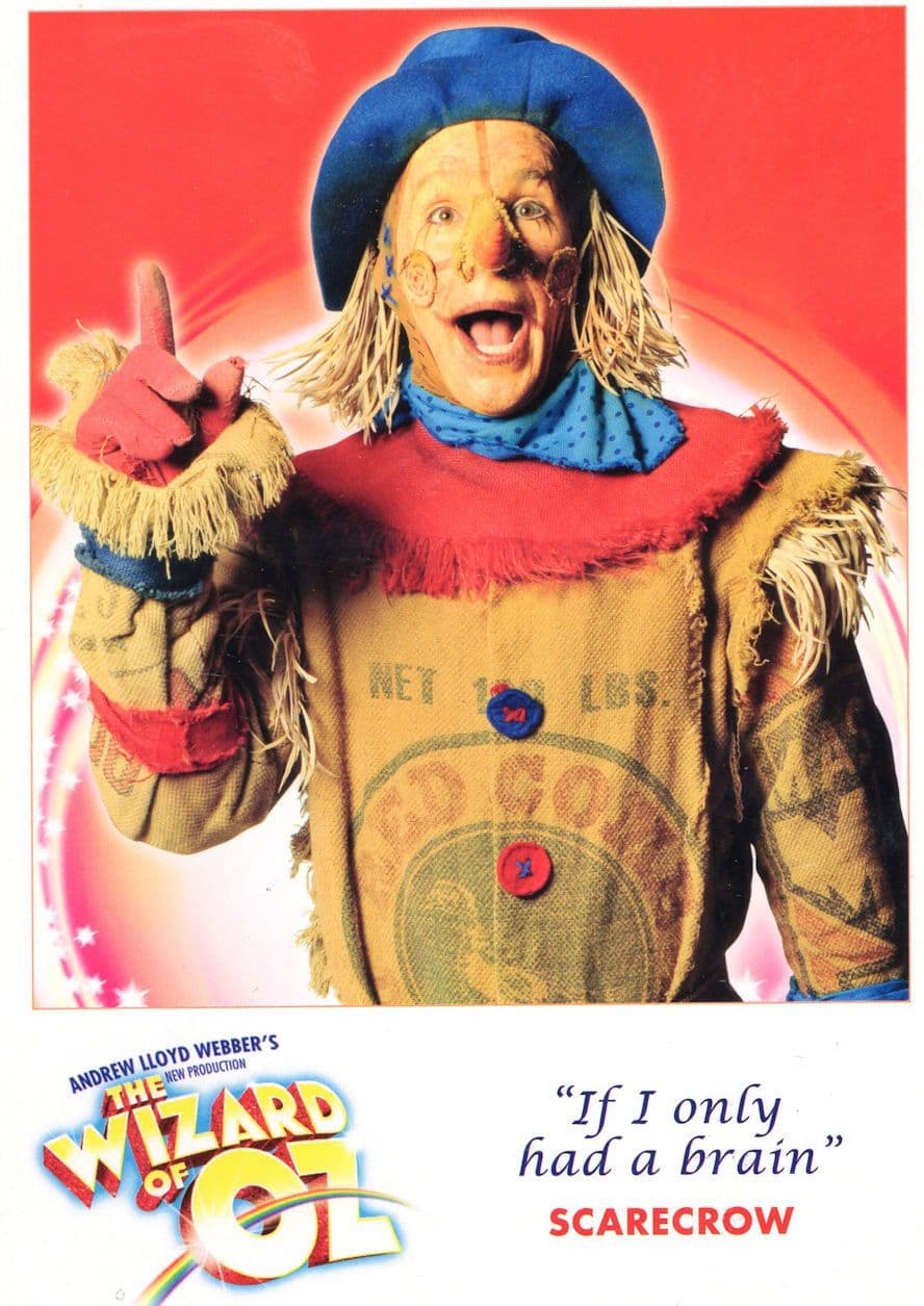 The Scarecrow Wizard Of Oz Musical London Palladium RARE Postcard