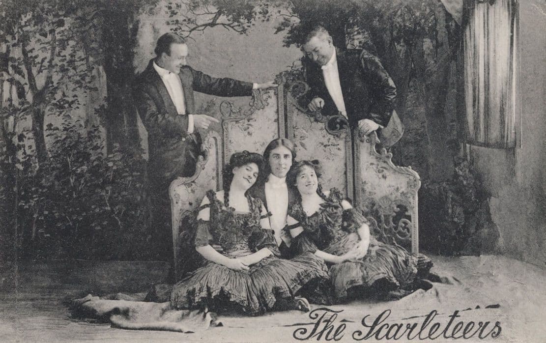 The Scarleteers Woodford Live Theatre Advertising Antique Postcard