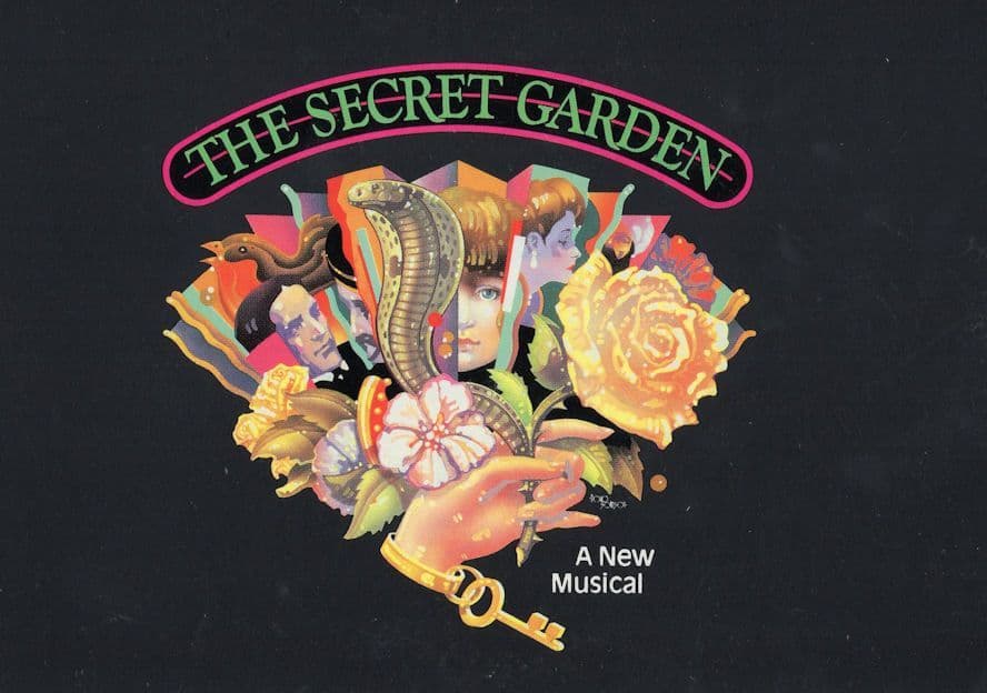 The Secret Garden A New York Musical Theatre Advertising Postcard