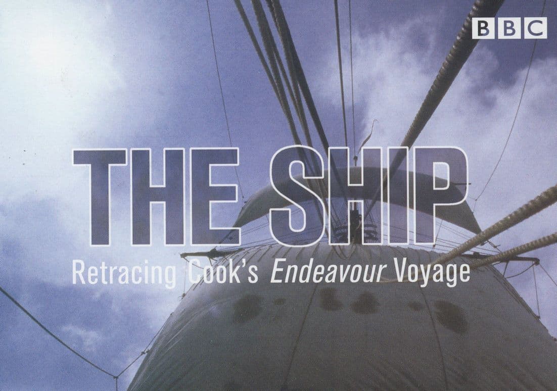 The Ship Captain Cook BBC TV Show & Book Advertising Postcard
