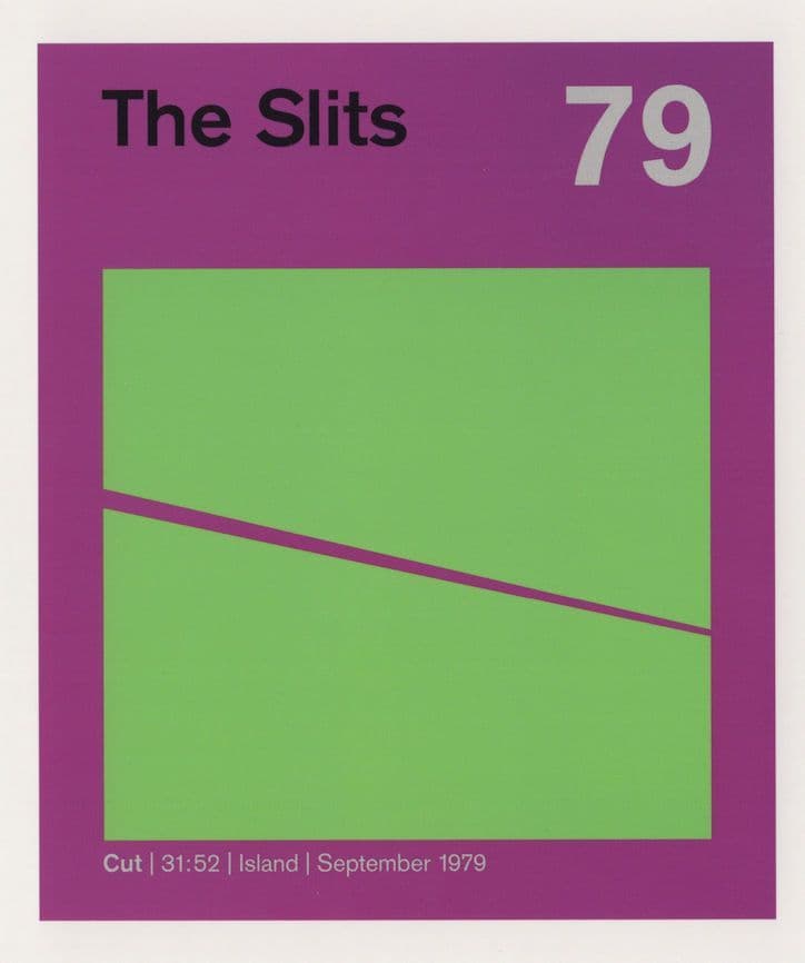 The Slits Female Punk Rock Rockers Cut 1979 Island Records LP Postcard