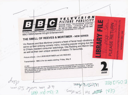 The Smell Of Reeves & Mortimer New 1995 Series BBC Press Photo