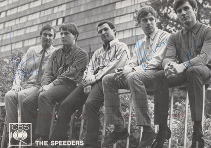 The Speeders German Beat Pop Group Fan Club CBS Records Hand Signed Photo