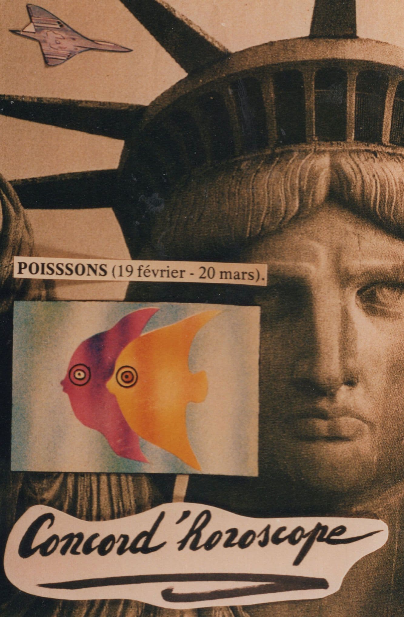 The Statue Of Liberty Goldfish Fish Horoscope Zodiac Postcard