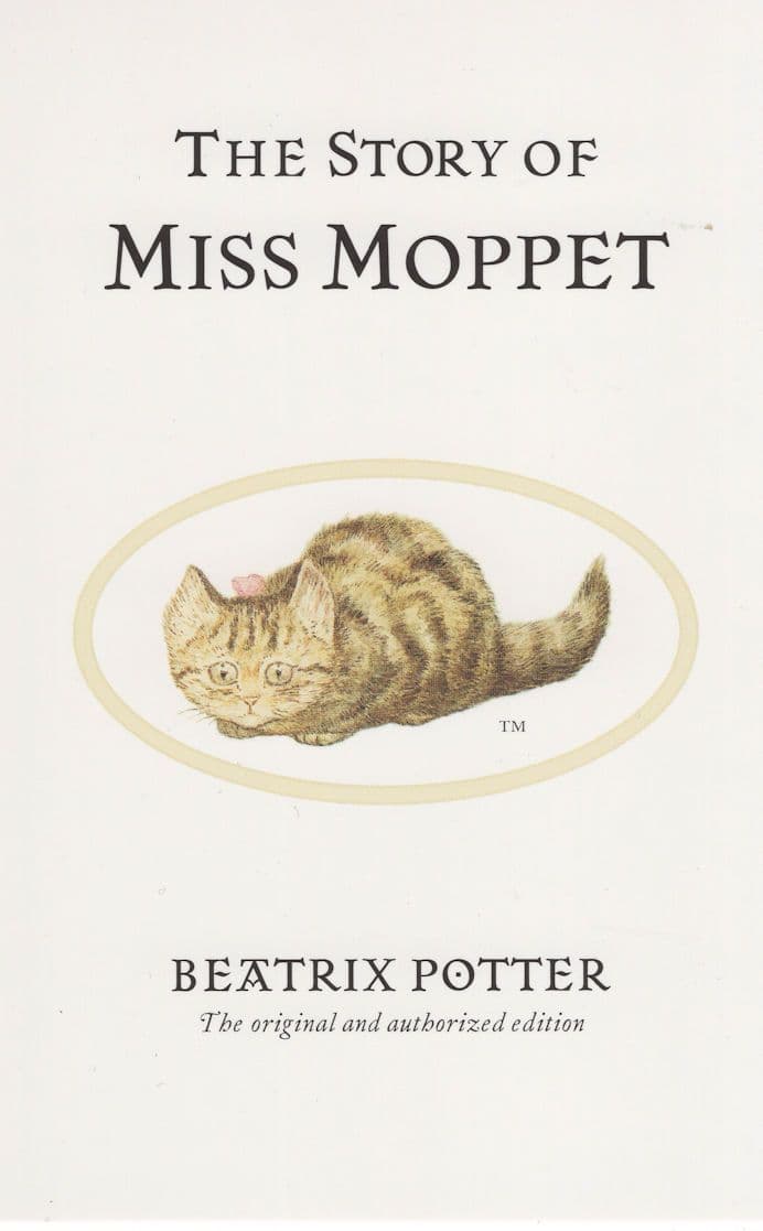The Story Of Miss Moppet Beatrix Potter Book Postcard