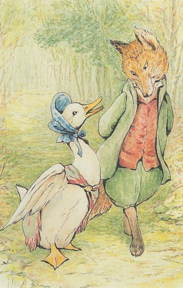 The Tale Of Jemima Puddle Duck 1908 Beatrix Potter Postcard